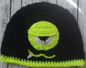 Monster Hat #7- Boy's Hat-Fun Hat-Girl's Hat-Photo Prop Hat-Baby Hat-Toddler Hat