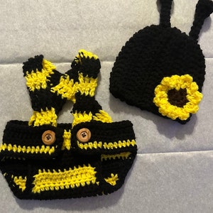 Crochet Bee Prop Outfit