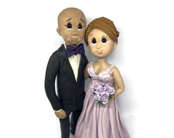 Custom wedding cake topper, personalized cake topper, Bride and groom cake topper, Mr and Mrs cake topper DEPOSIT ONLY