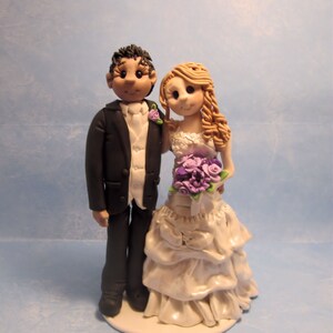 Custom Wedding Cake Topper: Bride and Groom Figurine (DEPOSIT ONLY)