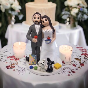 Teacher Bride and Groom Wedding Cake Topper Custom Made DEPOSIT ONLY