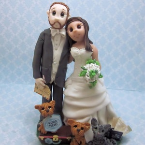 Custom wedding cake topper, personalized cake topper, Bride and groom cake topper, Mr and Mrs cake topper DEPOSIT ONLY