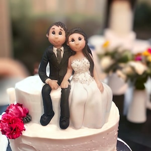 Unique custom made wedding cake topper