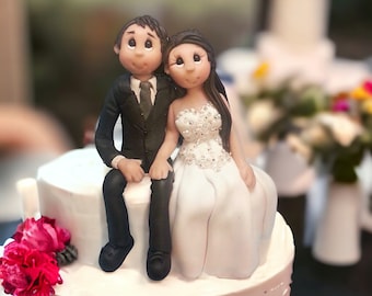 Unique custom made wedding cake topper