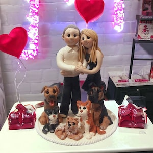 Personalized Love Sculpture for Valentine’s Day - Custom Handcrafted Couple Figurine