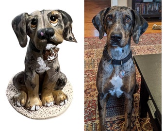 Custom Pet Sculpture, Pet Figurine, Pet Memorial, Handmade Dog Figurine,  Personalized Pet Sculpture