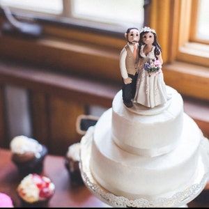 Custom wedding cake topper, Bride and groom cake topper, personalized cake topper, Mr and Mrs cake topper, custom cake topper DEPOSIT ONLY