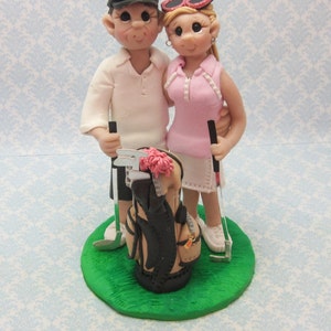 Golf Themed Wedding Cake Topper DEPOSIT ONLY