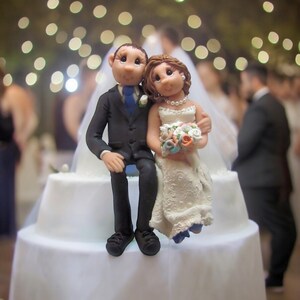 Custom Bride and Groom Wedding Cake Topper DEPOSIT ONLY