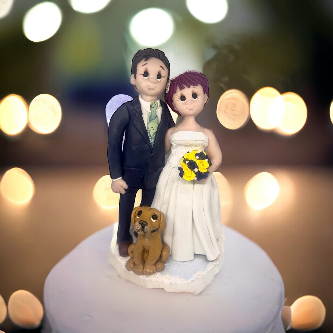 Traditional Bride and Groom Personalized Wedding Cake Topper DEPOSIT ...