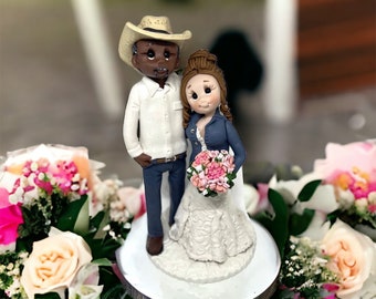 Custom CUTE Cake Topper, wedding cake figures by Lynn’s Little Creations