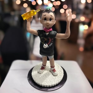 Custom Birthday Cake Topper, Custom Polymer Clay Cake Topper, Custom Figurine. A Handcrafted Art Sculpture.