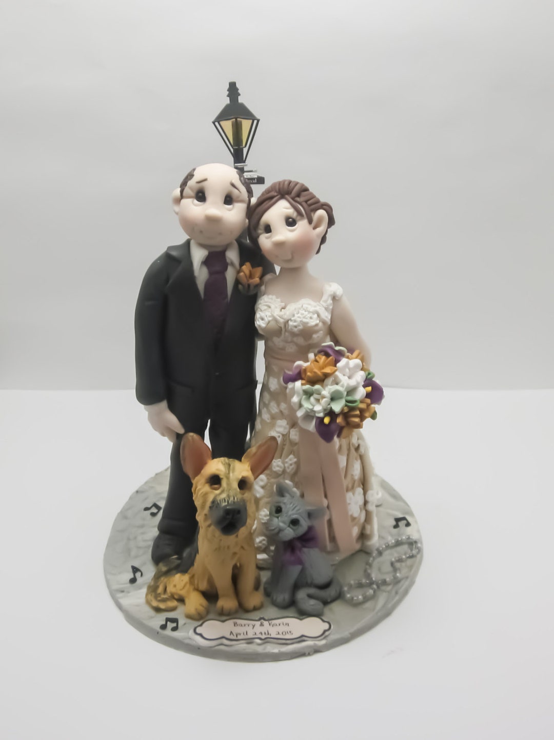 Bride and Groom Wedding Cake Topper DEPOSIT ONLY - Etsy