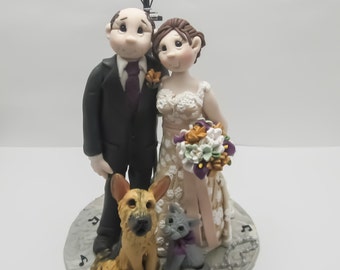 Bride and Groom  Wedding Cake topper DEPOSIT ONLY