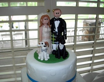 Custom Bride and Groom Wedding Cake Topper DEPOSIT ONLY - Etsy