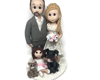 Custom Handmade Family Cake Topper DEPOSIT ONLY