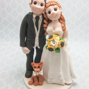 Custom Wedding Cake Topper: Bride & Groom Figurine (DEPOSIT ONLY)