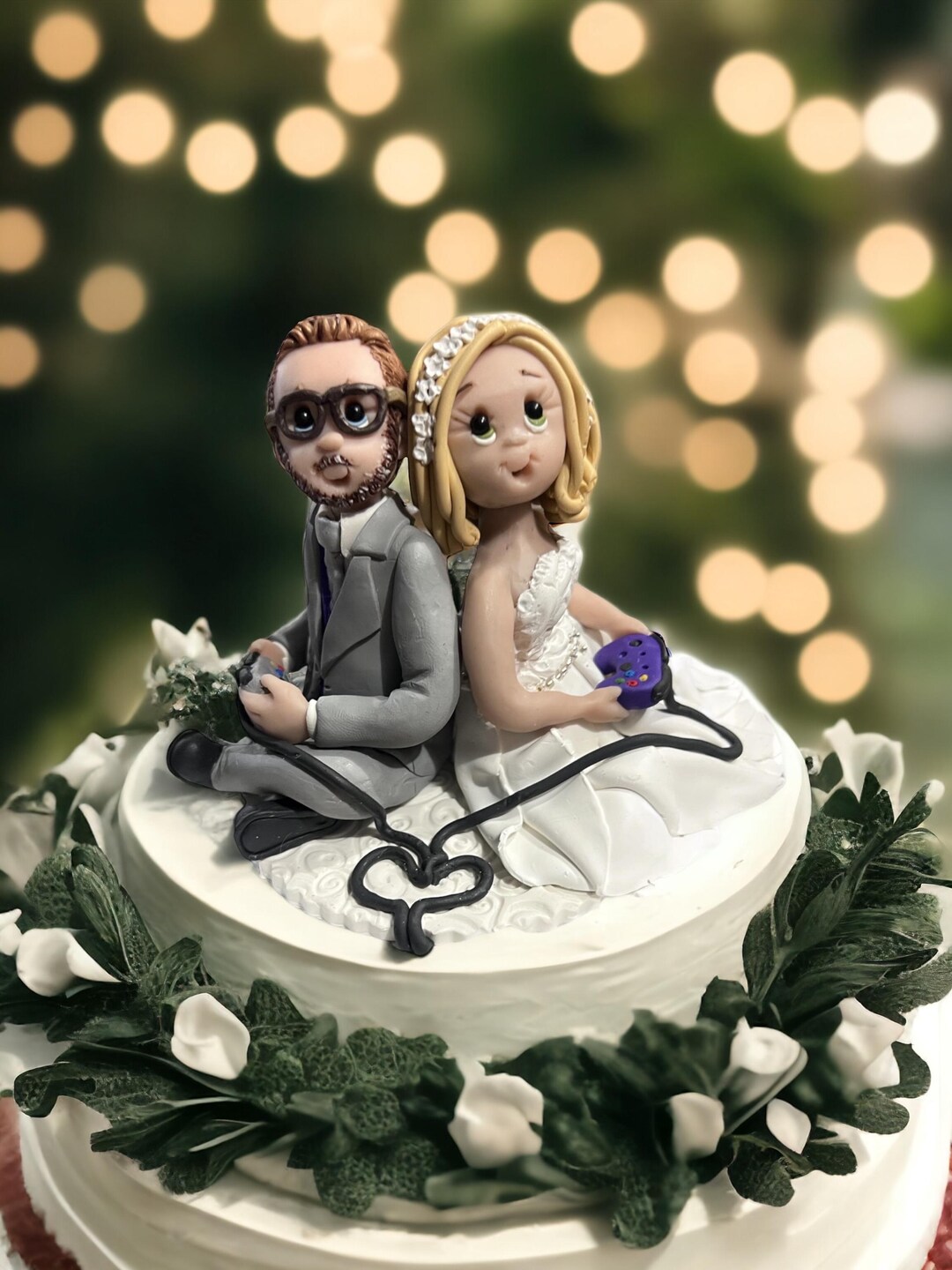 Custom Bride and Groom Wedding Cake Topper DEPOSIT ONLY - Etsy