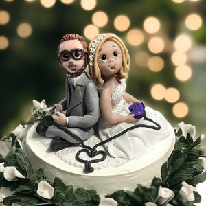 Custom Bride and Groom Wedding Cake Topper DEPOSIT ONLY