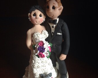 Bride and Groom  Wedding Cake topper