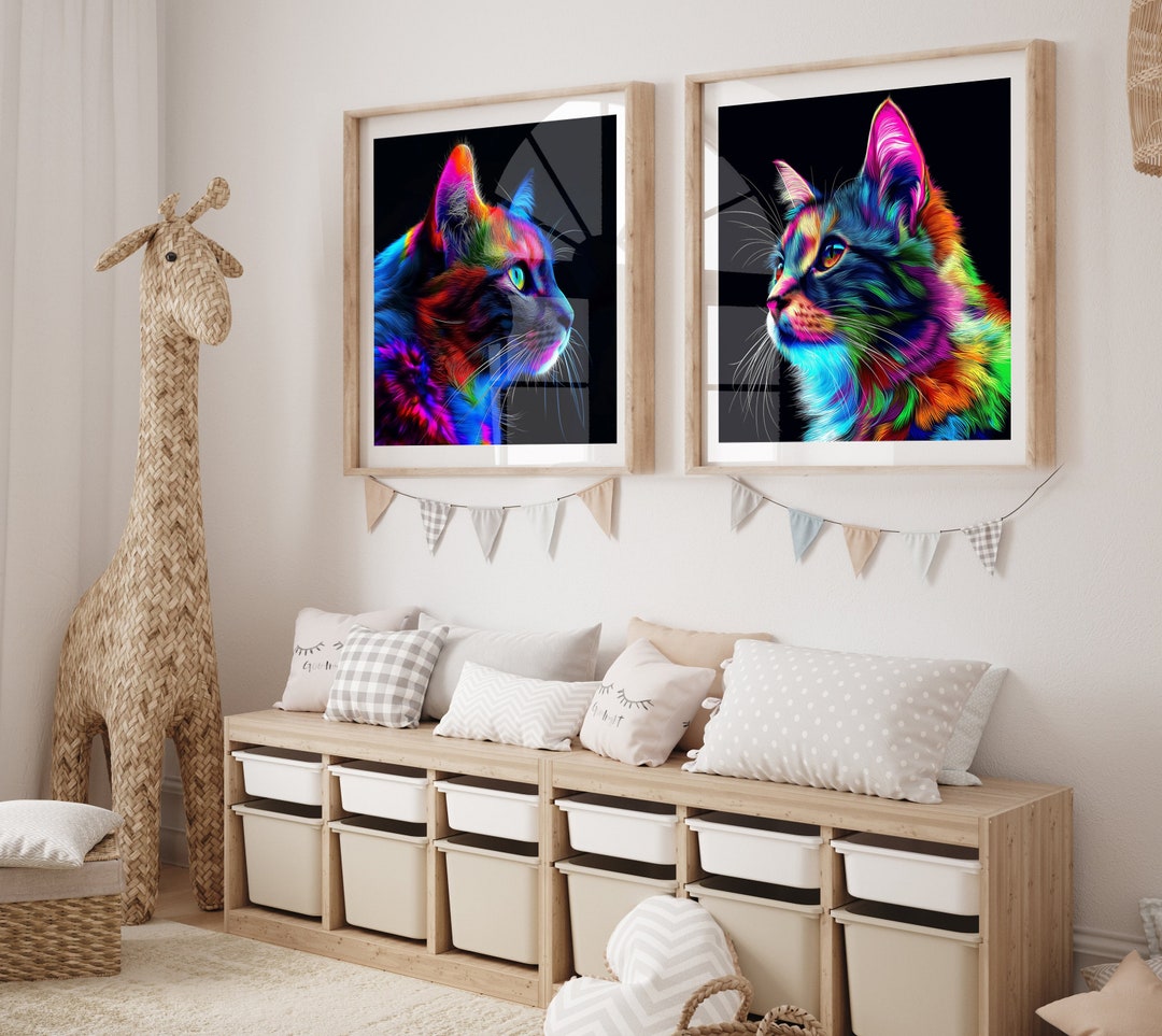 Misty Meow | Animal | Cat | Digital Art Print | Wall Art | AI Generated ...