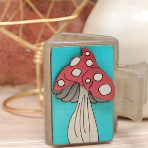 Whimsical Mushroom 2&quot; Hair Claw Clip with Hand-Painted Details | Unique Gift Idea for Her | Vibrant, 3D Hairclip Accessories