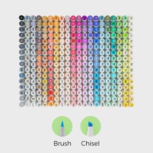 Single Ohuhu Honolulu Alcohol Marker, Dual Tip Brush and Chisel, COLORLESS BLENDER