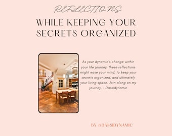 Reflections While Keeping Your Secrets Organized E-book