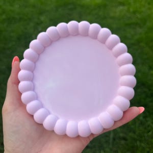 Pink coaster, Resin coaster, Resincrete, Coasters, Bubble coaster, Desk coaster, Set of coasters, Pink Gift ideas, Girly Gift ideas, Bubble image 2