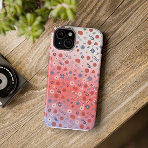 July 4th Phone Case, Red White and Blue Floral, Floral Phone Cases, Aesthetic Phone Case, 4th of July Phone Case, Summer Phone Case