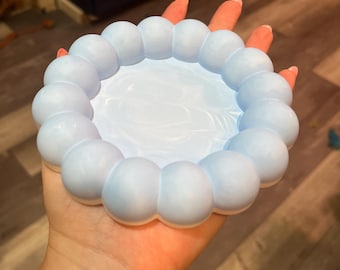 Blue coaster, Casting Powder, Resincrete, Coasters, Bubble coaster, Desk coaster, Set of coasters, Blue Gift ideas, Girly Gift ideas, Bubble