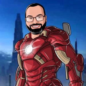 Retrato de super-herói personalizado, Dead Pool, Retrato humano, Retrato digital, Retrato de animal de estimação personalizado, Ideias para presentes, Decoração de parede