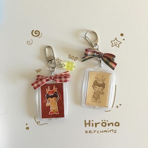 Hirono- inspirierter Schlüsselanhänger | Kawaii Trendy Taschenanhänger | Popmart Sammelfigur