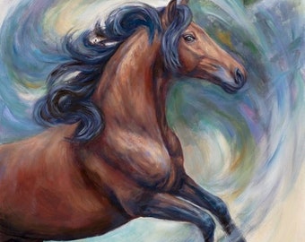 Horse Painting Original- 'Bravado'-Oil On Canvas