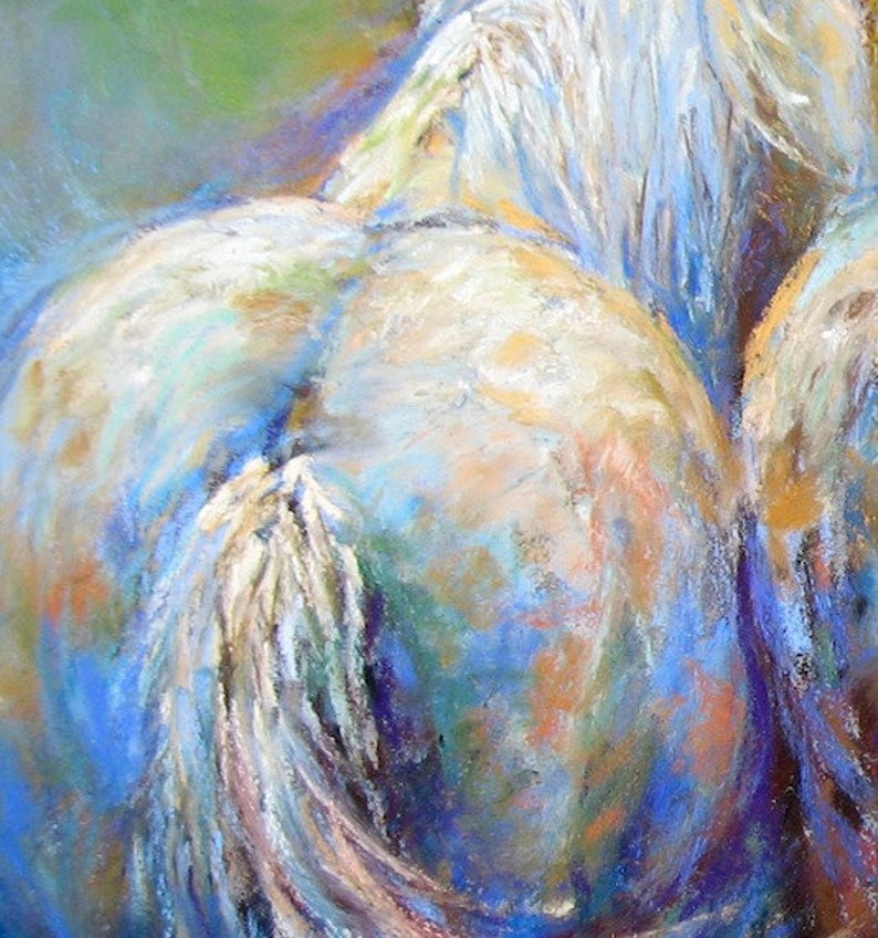 Appaloosa Horse Art on canvas of 'Tails To Tell' on large canvas or paper image 3