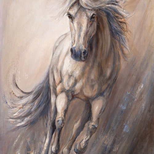 Horse on Canvasgalloping Horse Art'gallop III' by Etsy