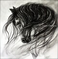 Horse Wall Art-Horse Decor of "Mane Dance" giclee print