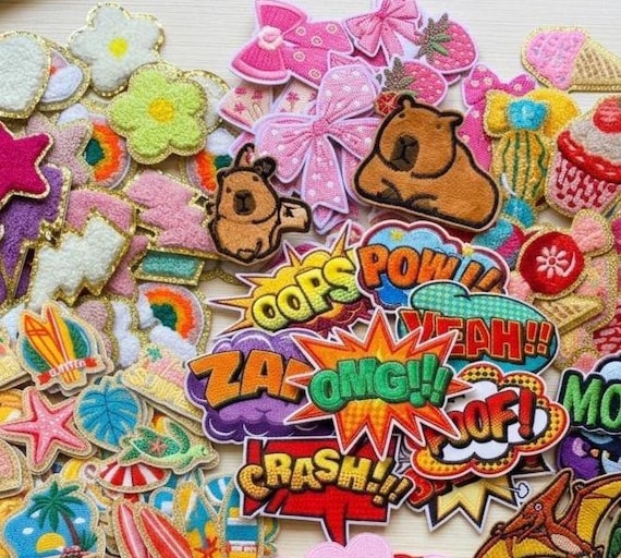 Self-Adhesive Chenille Patches: DIY Craft Embellishments & Fabric Markers, Stick-on Sticker Patches