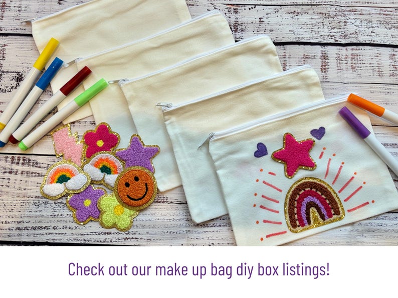 Kit de manualidades para niños: bolsas de tela para decorar fiestas y regalos imagen 9