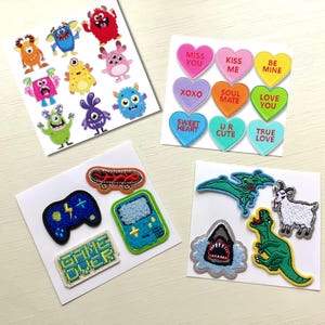 Chenille Patches & Fabric Marker Set: Self-Adhesive Craft Supplies