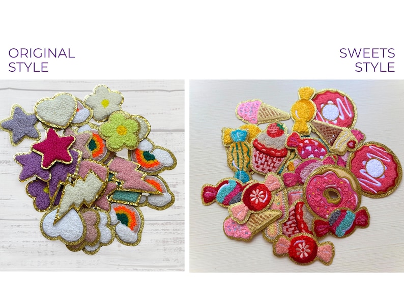 Self-Adhesive Chenille Patches: DIY Craft Embellishments & Fabric Markers, Stick-on Sticker Patches image 2