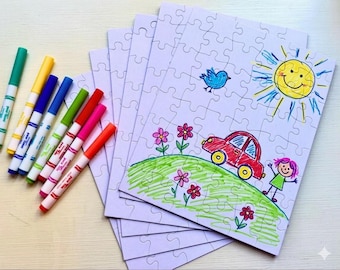 Kids Craft DIY Puzzle Decorating Kit for Parties and Goodie Bags; Kids Party Activity; School Class Activity