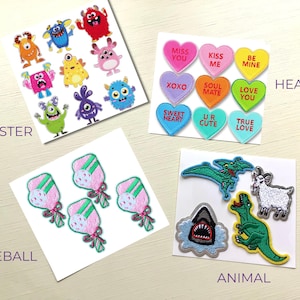 Chenille Patches & Fabric Marker Set: Self-Adhesive Craft Supplies