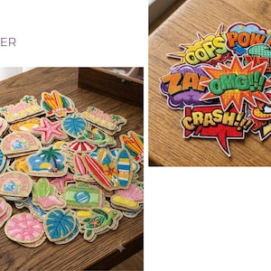 Self-Adhesive Chenille Patches: DIY Craft Embellishments & Fabric Markers, Stick-on Sticker Patches image 5