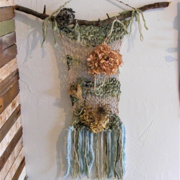 Knit Wall Hanging Etsy