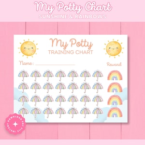 Potty Training Reward Chart for Kids (Digital Download)