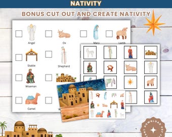 Nativity Scavenger Hunt: Christmas Advent Game (Printable PDF)