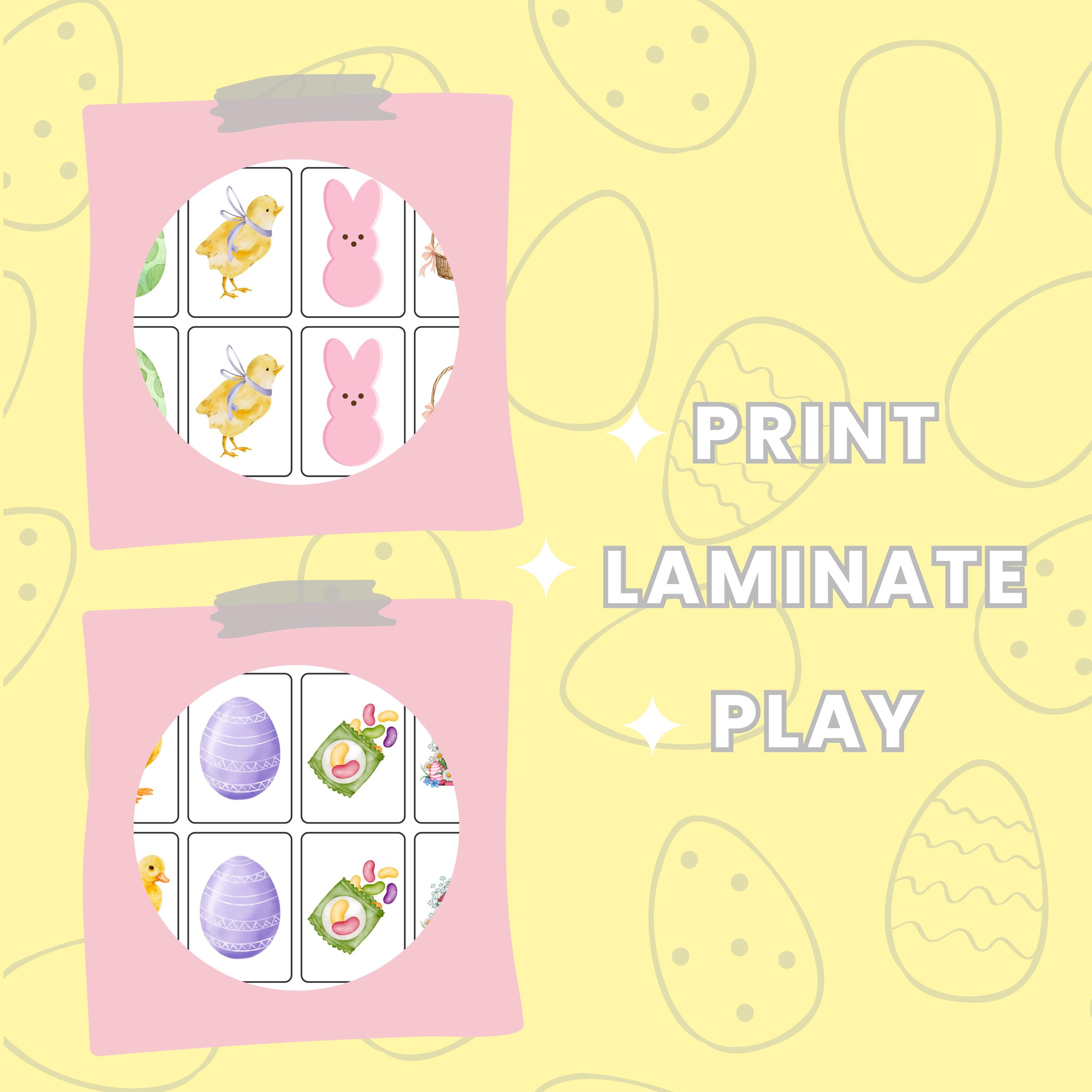 Printable Easter Memory Matching Game: Flashcards for Kids (digital ...