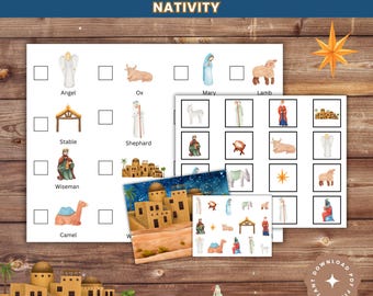 Nativity Scavenger Hunt: Christmas Advent Game (Digital Download)