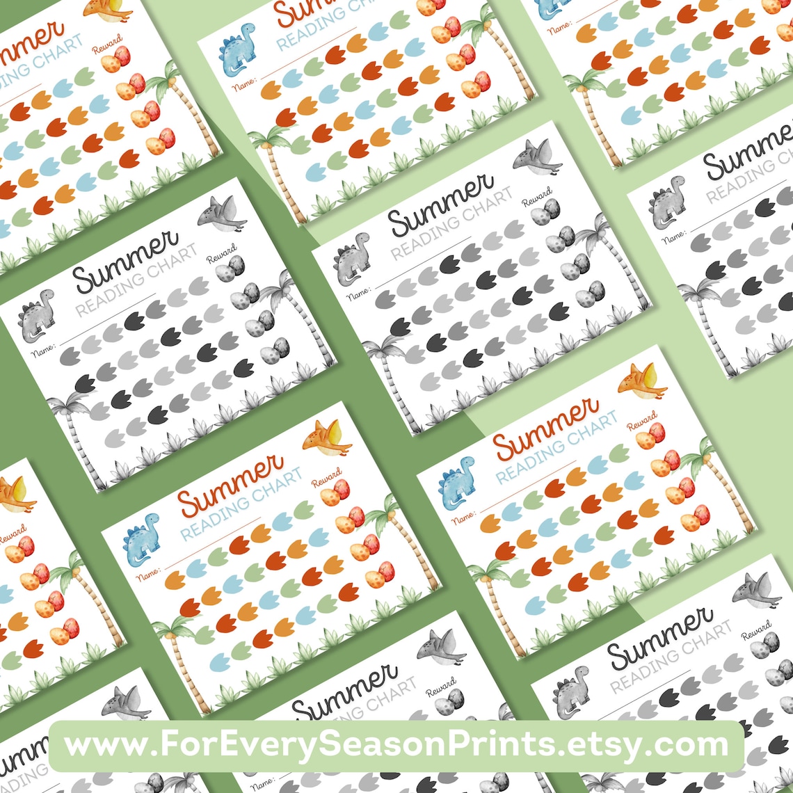 Summer Reading Chart for Kids, Summer Reading Log, Summer Reading Chart